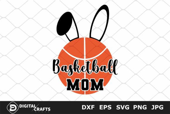 Basketball Mom Rabbit Basketball SVG for Crafts and Graphics