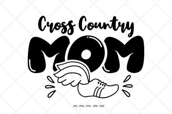 Cross Country Mom SVG for Crafts and Graphics