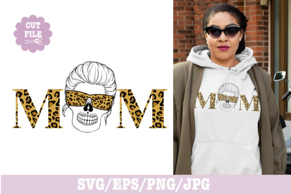 Leopard Mom Mother’s Day SVG for Crafts and Graphics