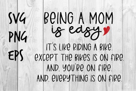 Mom is Easy SVG – A Versatile Graphic Design Asset for Crafts and Marketing