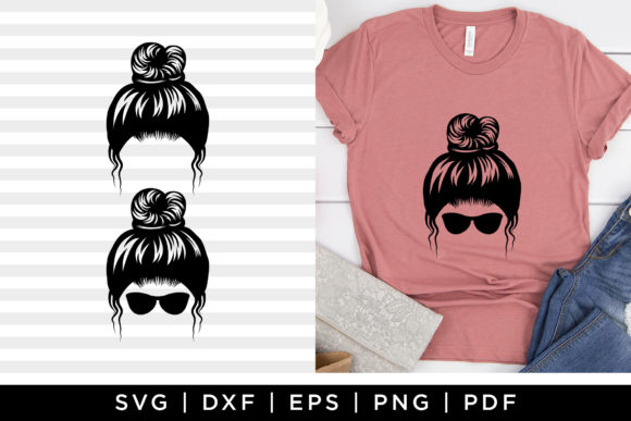 Mom Messy Bun SVG Design Review