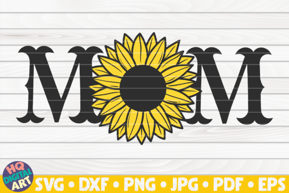 Western Mom with Sunflower SVG for Crafts and Graphics