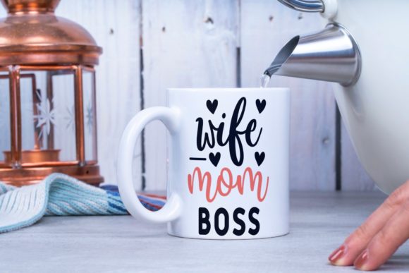 Wife Mom Boss Mother Svg for Creative Crafts and Graphics
