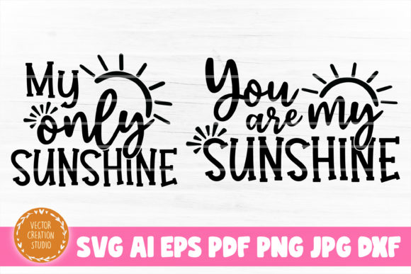 You Are My Sunshine Mom Daughter Graphics for Crafts